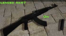 پوسته اسلحه Silenced AK47